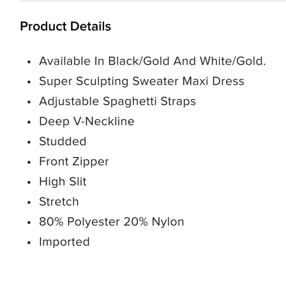 Fashion nova stud sweater maxi dress color black size small - Picture 4 of 8